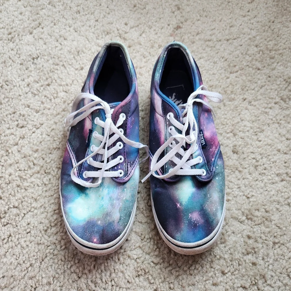 VANS Shoes Galaxy Stars Authentic Lo Pro Women's Size 7 Low Top Lace Up Sneaker